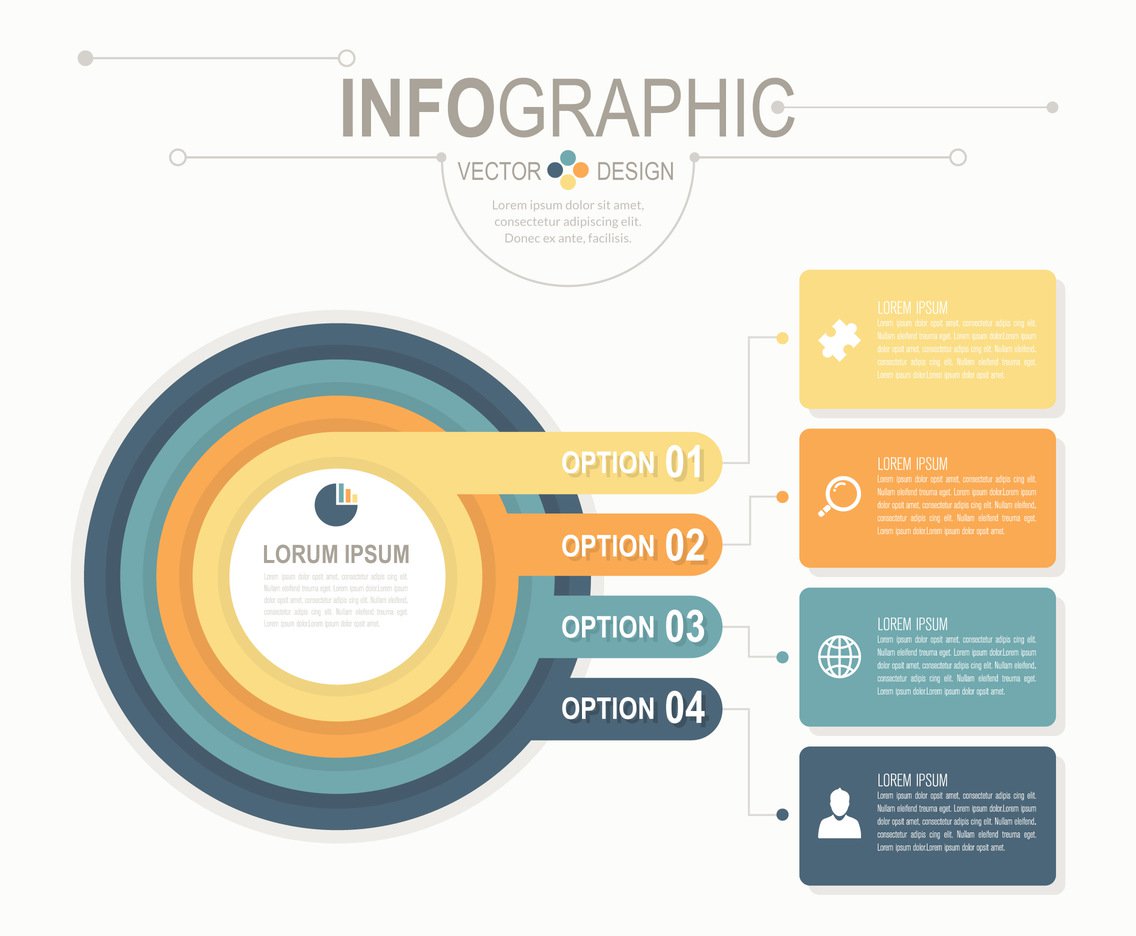 1136x936 Business Circle Infographic Vector Art Graphics