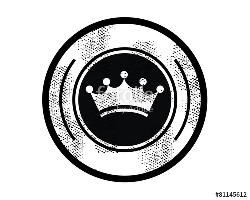 Crown Black Circle Emblem Logo Vector Stock Image And Royalty 500x400 Crown Black Circle Emblem Logo Vector Stock Image And Royalty