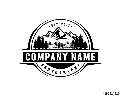 Beautiful Deer Animal On The Park Pine Tree With Mountain 500x400 Beautiful Deer Animal On The Park Pine Tree With Mountain