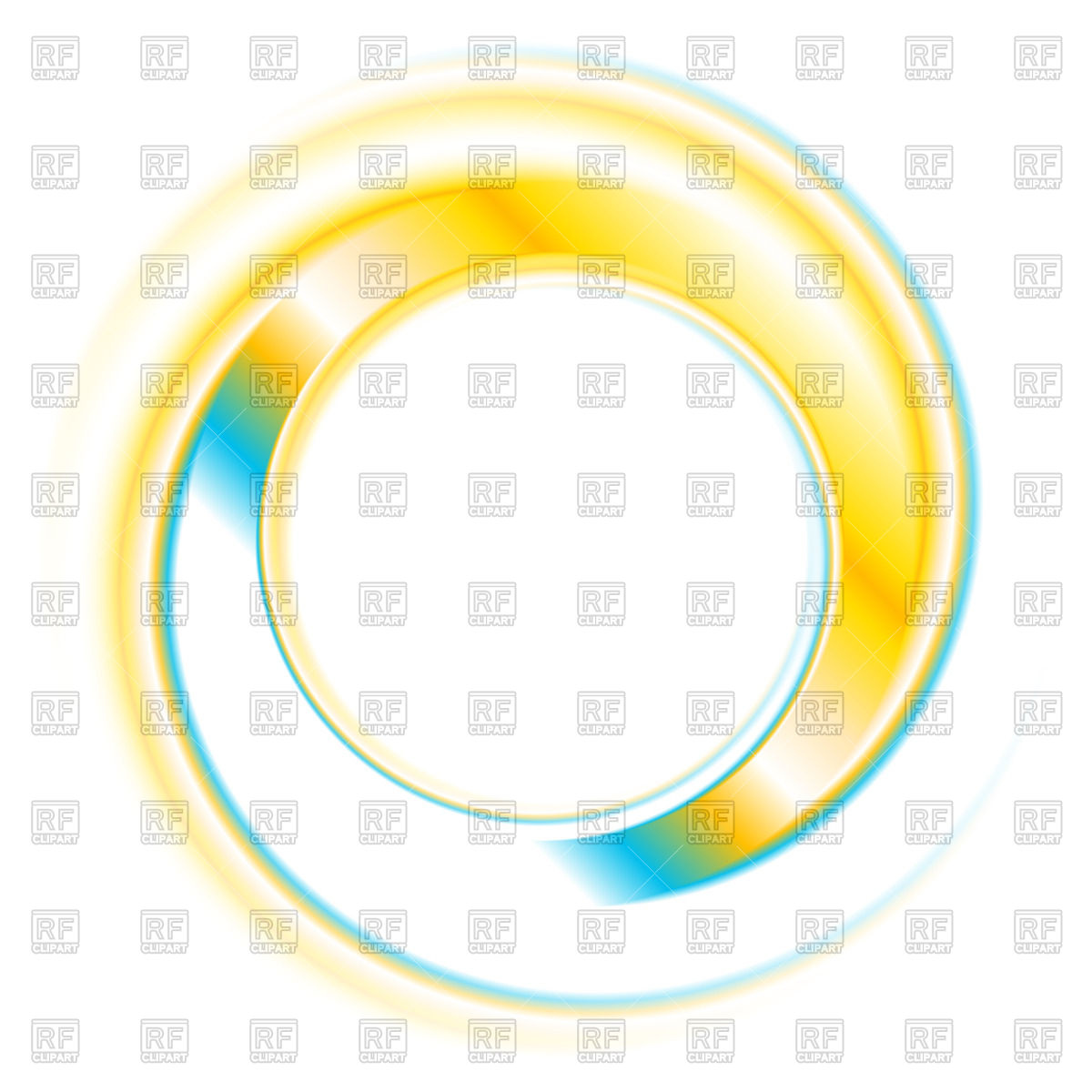 Blue Yellow Twisted Circle Logo Vector Image Of Design Elements 1200x1200 Blue Yellow Twisted Circle Logo Vector Image Of Design Elements