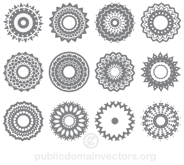 600x540 Circle Ornaments Vector Free Vectors Free Vector Art, Free