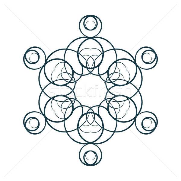 600x600 A Circular Ornament, Vector Illustration Vector Illustration