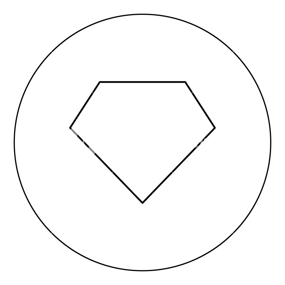 1000x1000 Superhero Template Icon Black Color In Circle Outline Vector