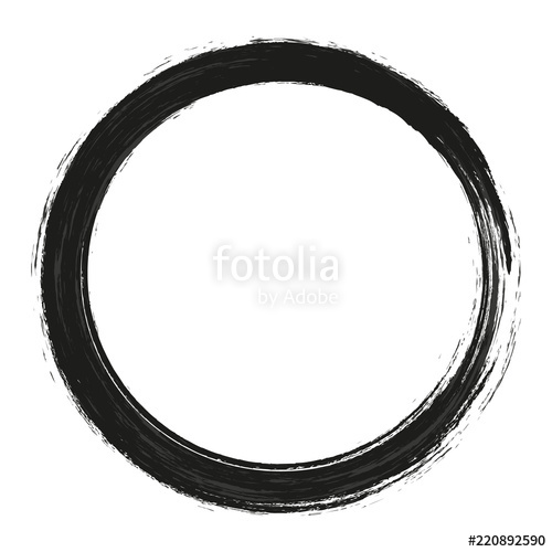 Vector Brush Strokes Circles Of Paint On White Background Ink 500x500 Vector Brush Strokes Circles Of Paint On White Background Ink