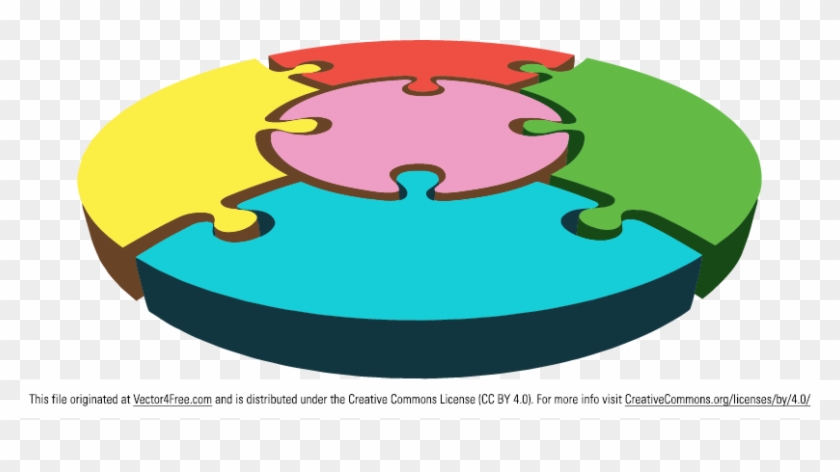 840x472 Free Circular Puzzle Vector