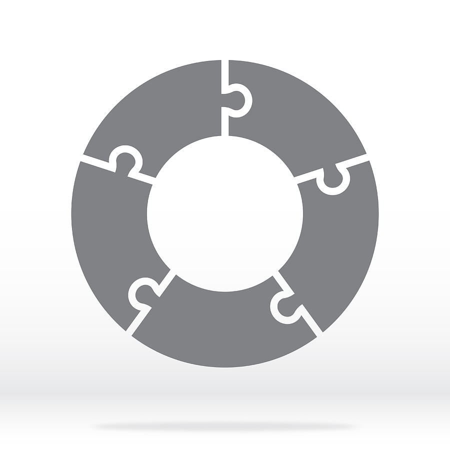 900x900 Simple Icon Circle Puzzle In Gray Simple Icon Circle Puzzle