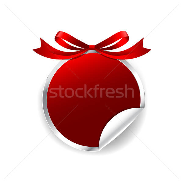 600x600 Tag Banner Red Circle Modern Tag Badge Banner With Ribbon