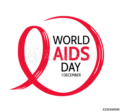 500x462 World Aids Day Hand Drawn Circle Frame With Red Ribbon Vector