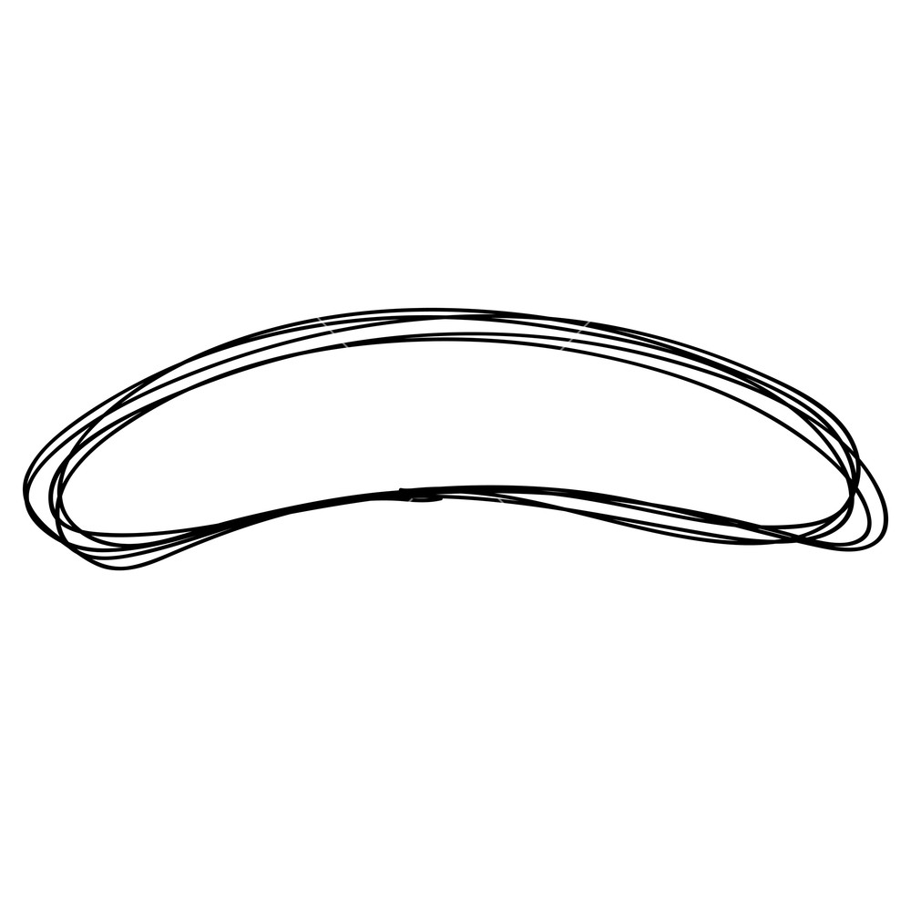 1000x1000 Hand Drawn Circle Sketch Doodle Frames Vector Illustration