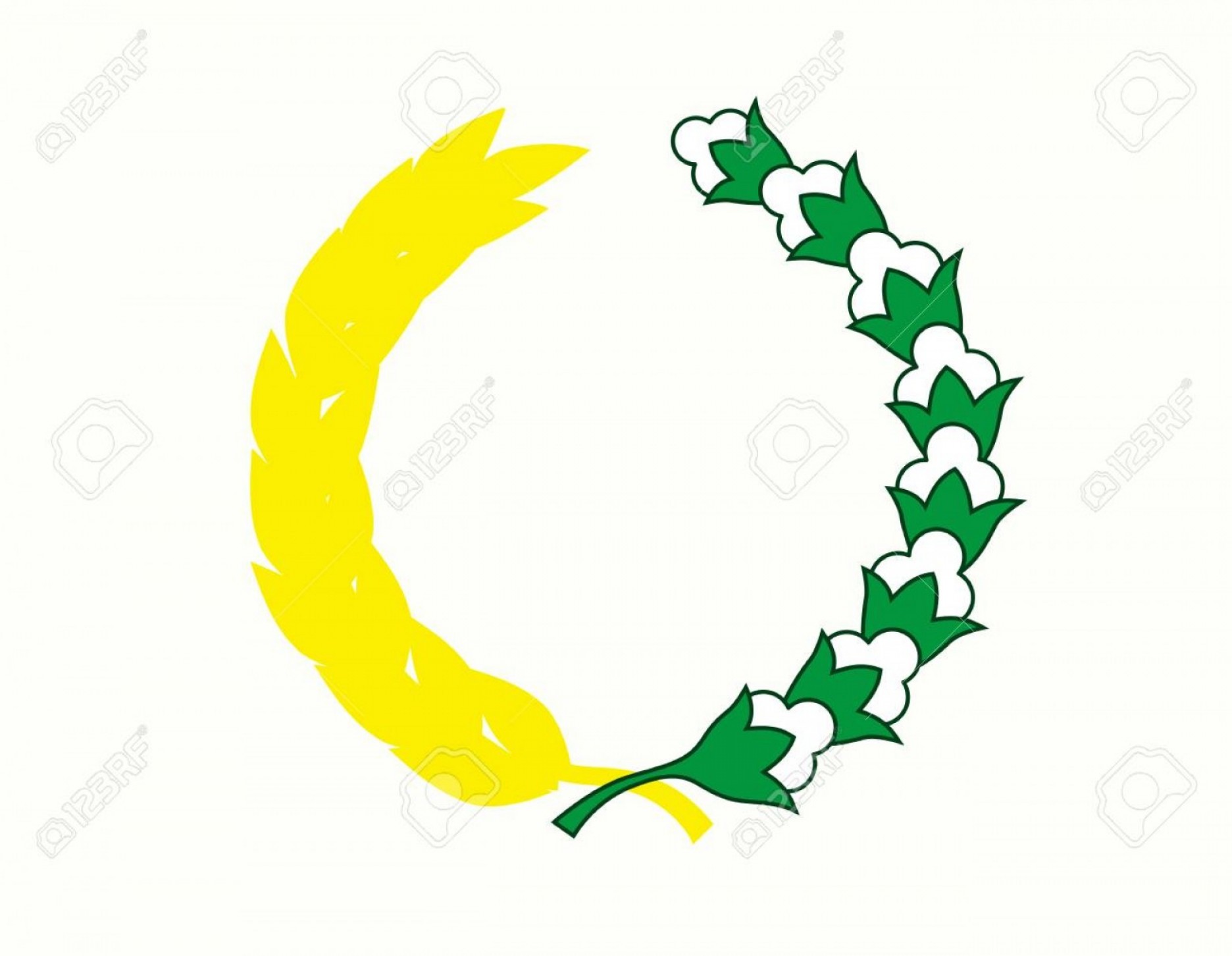 1872x1452 Photostock Vector Rice And Cotton Plant Swirl Vector Border Design