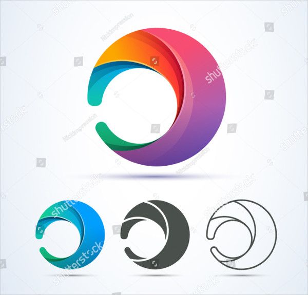 600x575 Vector Circle Swirl Logo Design Graphic Visual Design Circle