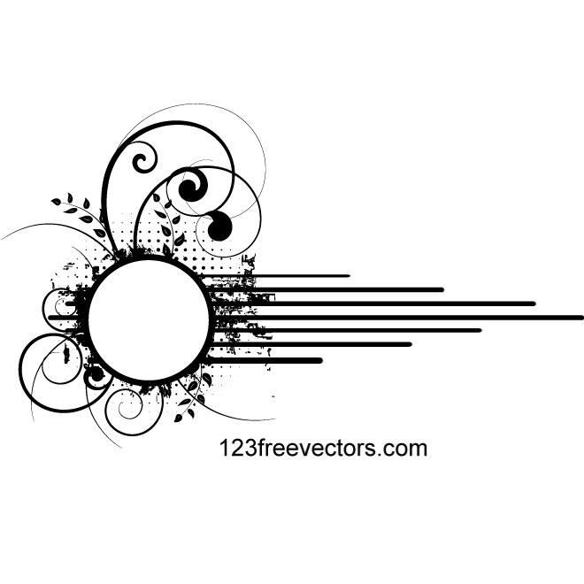 660x660 White Circle With Swirl Vector Graphics