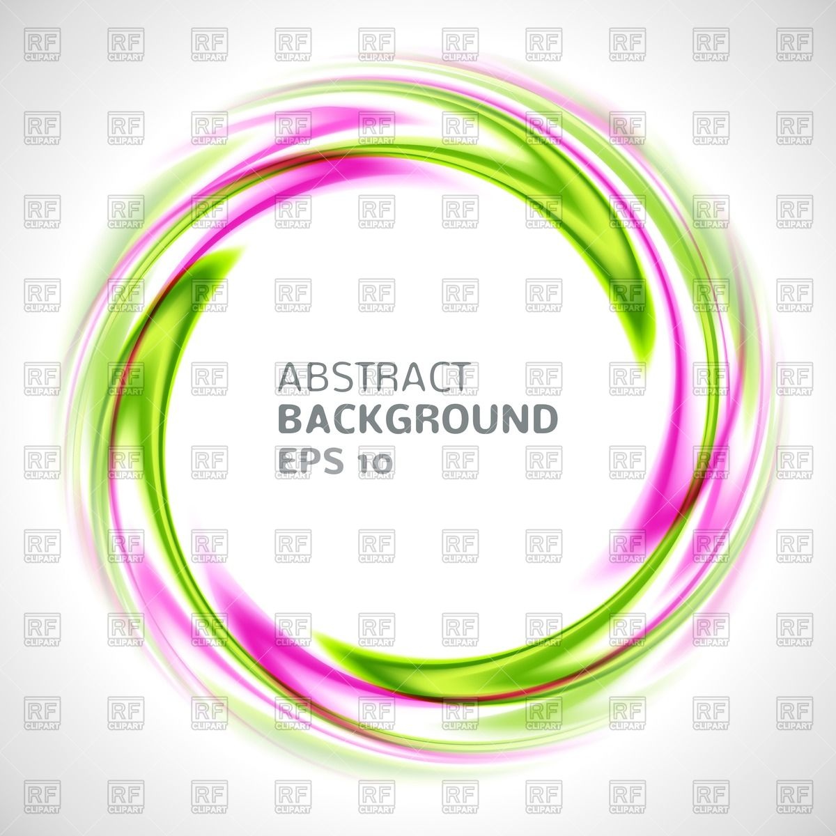 1200x1200 Abstract Green And Pink Swirl Circle Vector Image Of Design