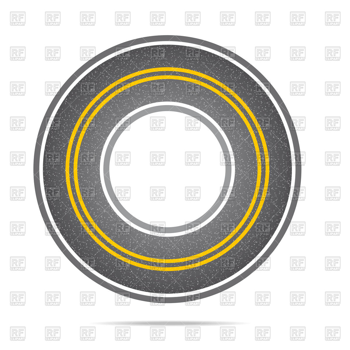 Highway In A Circle With Asphalt Texture Vector Image 1200x1200 Highway In A Circle With Asphalt Texture Vector Image