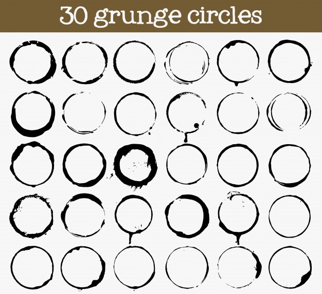 Set Of Grunge Circle Textures Vector Free Download 626x573 Set Of Grunge Circle Textures Vector Free Download