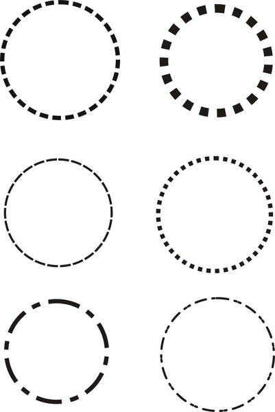401x600 Dotted Line Circle Vector Free Vector In Coreldraw Cdr