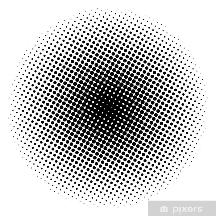 700x700 Halftone Circle Vector Logo Symbol, Icon, Design Abstract Dotted