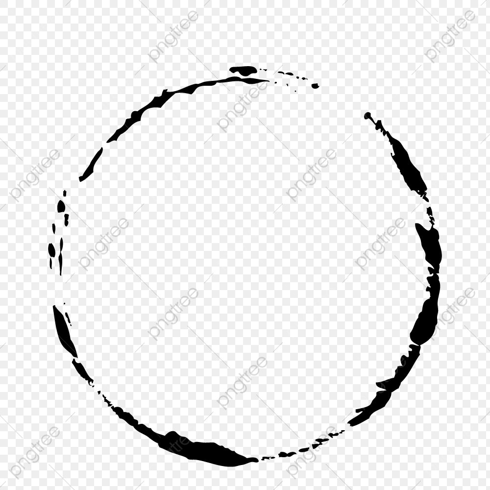 1000x1000 Simple Black Ink Circle, Black Vector, Circle Vector, Black Png