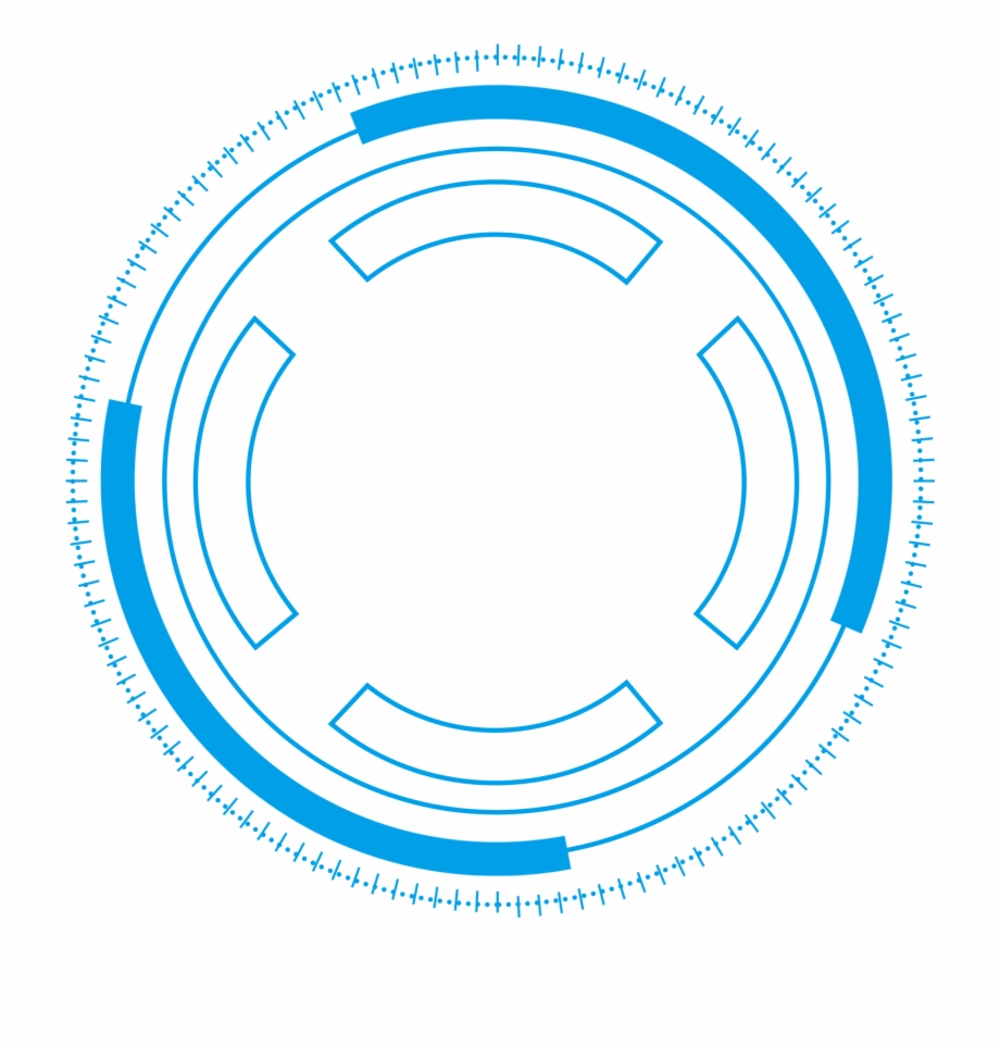 920x964 Technology Border Blue Simple Lines Png