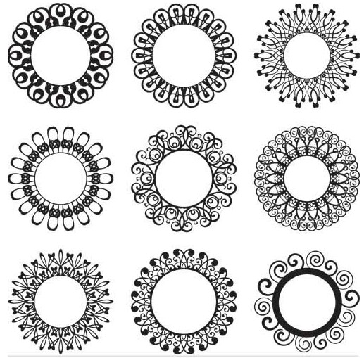 517x509 Circle Ornate Elements Vectors Free Download