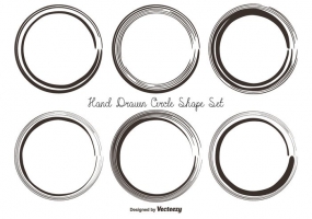 285x200 Hand Drawn Circles Free Vector Graphic Art Free Download