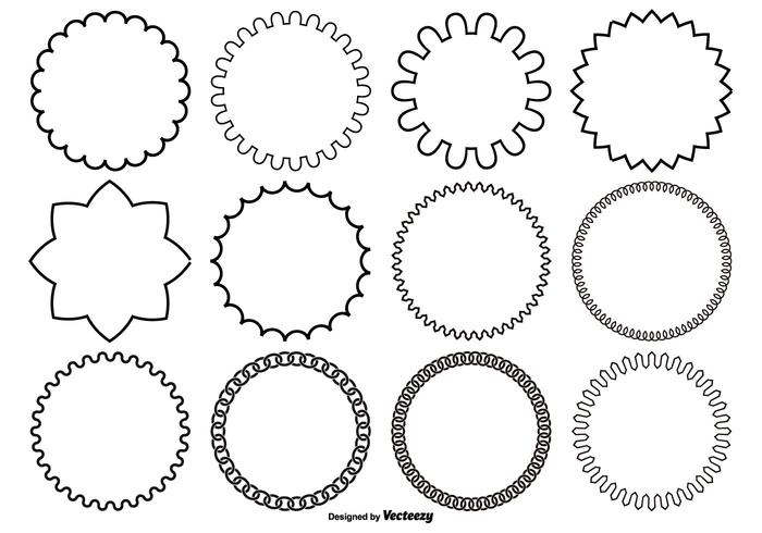 700x490 Retro Circles Free Vector Art