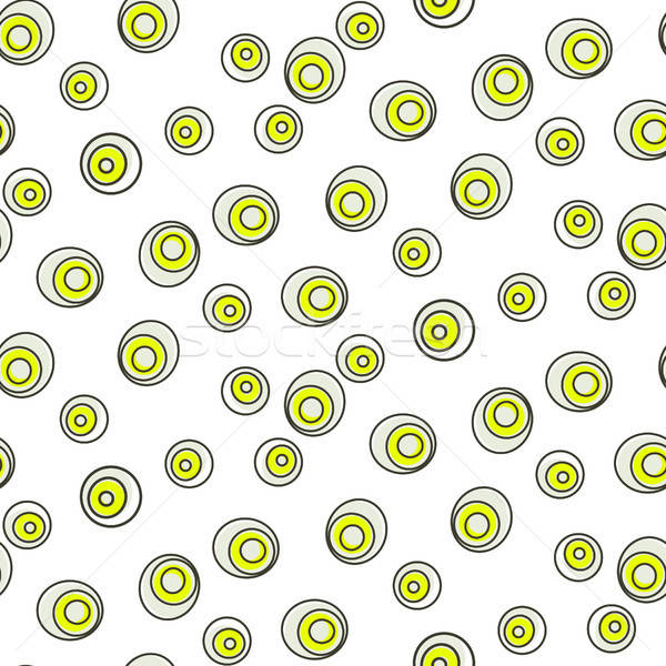 600x600 Retro Abstract Circle Dots Geo Seamless Vector Pattern Vector