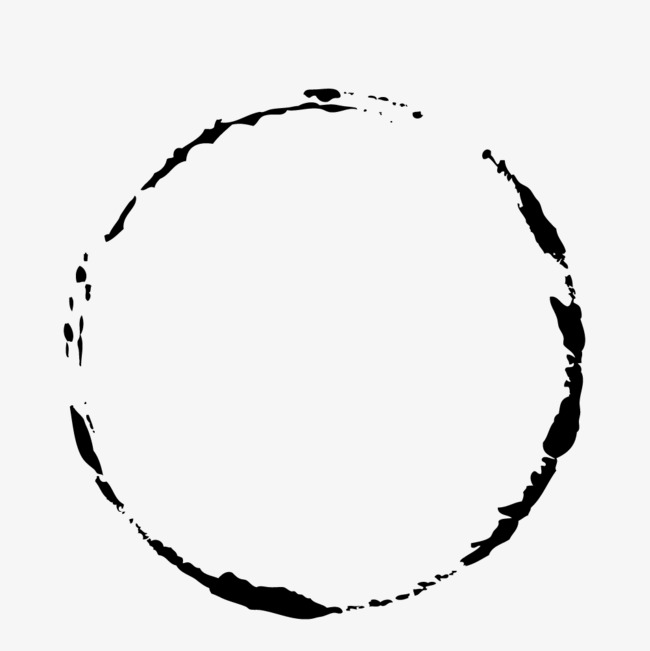 650x651 Simple Black Ink Circle, Black Vector, Circle Vector, Black Png