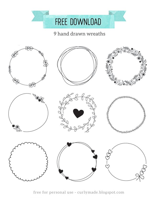 Free Download Hand Drawn Wreaths Printables Wreath Drawing 648x827 Free Download Hand Drawn Wreaths Printables Wreath Drawing