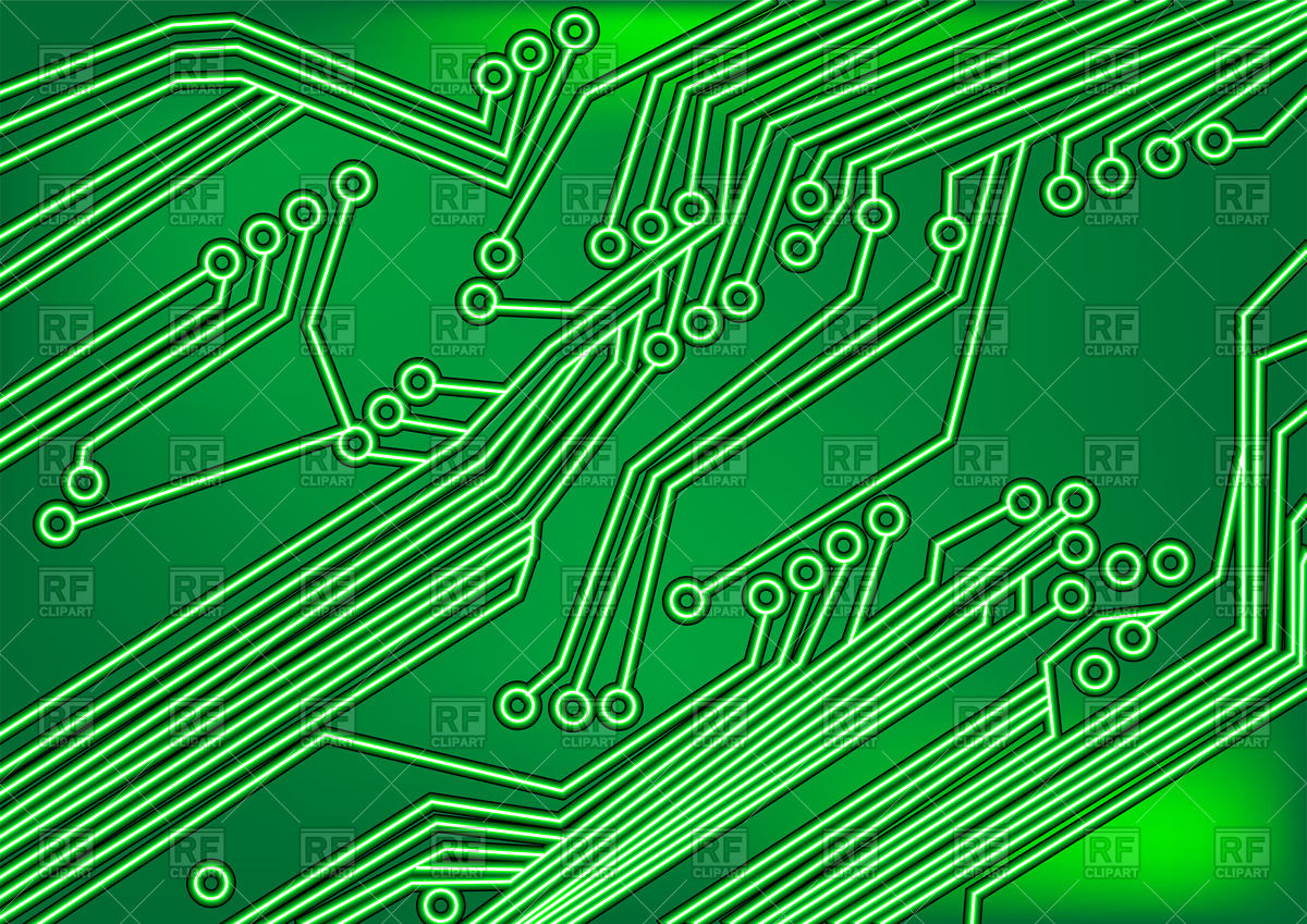 1200x849 Circuit Board Green Background Vector Image Of Backgrounds