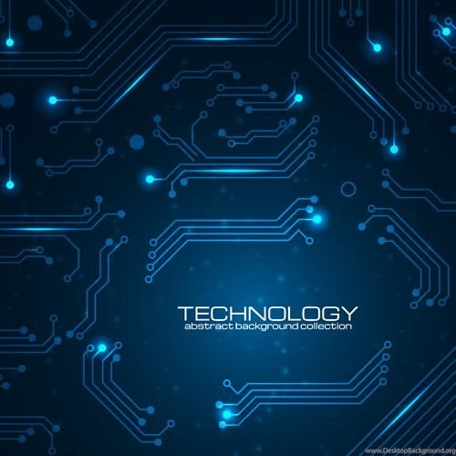 500x500 Creative Circuit Board Concept Backgrounds Vector Vector