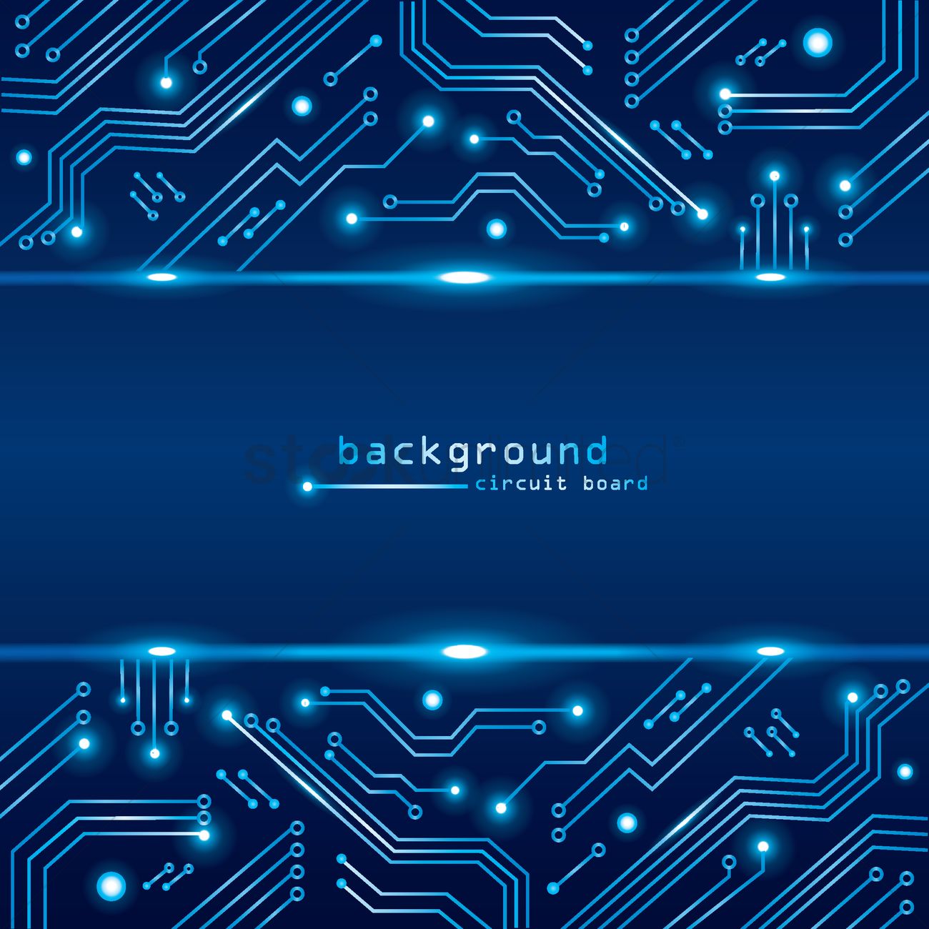 1300x1300 Technical Circuit Board Background Vector Image
