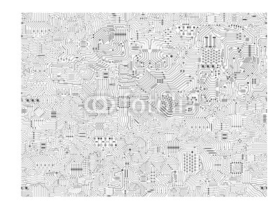 400x299 Seamless Circuit Pattern Or Circuit Board Background Vector