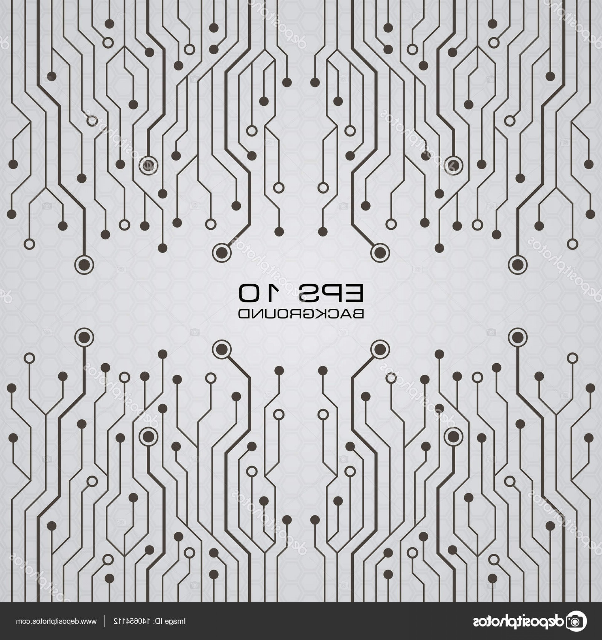 1920x2040 Stock Illustration Vector Printed Circuit Board Background