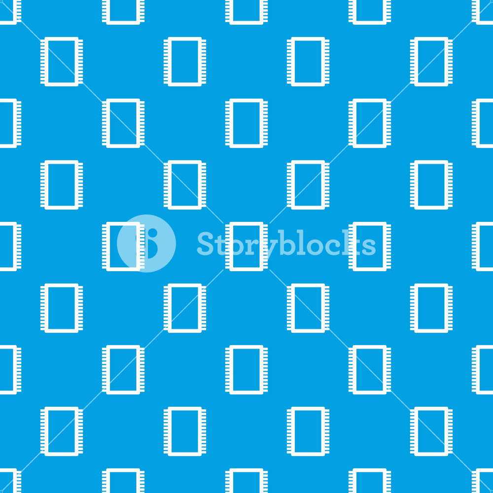 1000x1000 Computer Electronic Circuit Board Pattern Repeat Seamless In Blue