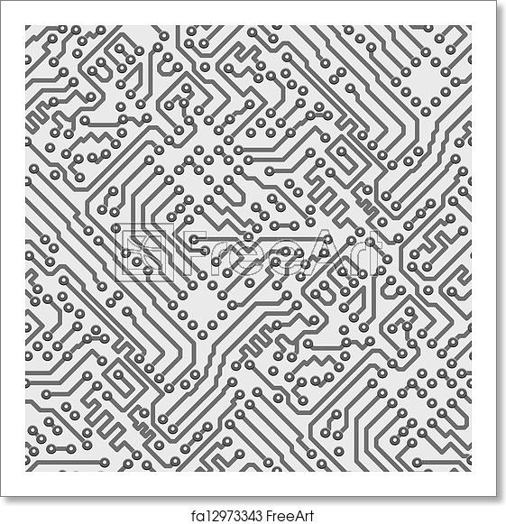 Circuit Board Pattern Vector At Vectorified.com 