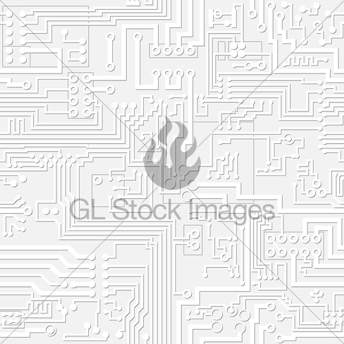 500x500 Vector Light Gray Circuit Board Pattern Gl Stock Images