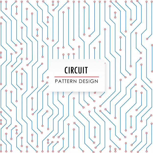 626x626 Abstract Computer Circuit Board Pattern Background Vector