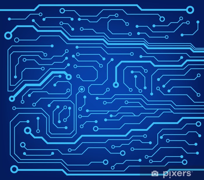 Abstract Technology Circuit Board Vector Background Wall Mural 700x617 Abstract Technology Circuit Board Vector Background Wall Mural