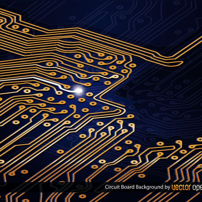 Free Circuit Board Vector Illustration Files, Vectors 660x660 Free Circuit Board Vector Illustration Files, Vectors