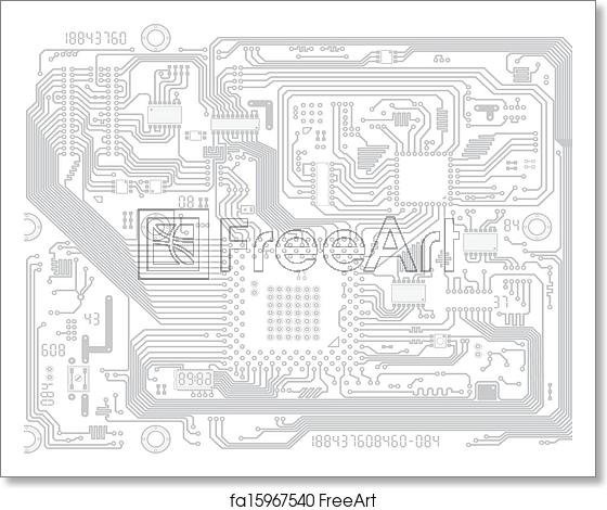 Free Art Print Of Circuit Board Vector Computer Drawing 560x470 Free Art Print Of Circuit Board Vector Computer Drawing