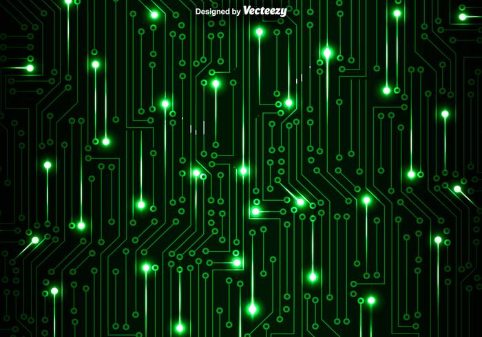 Green Circuit Board Vector Background 700x490 Green Circuit Board Vector Background