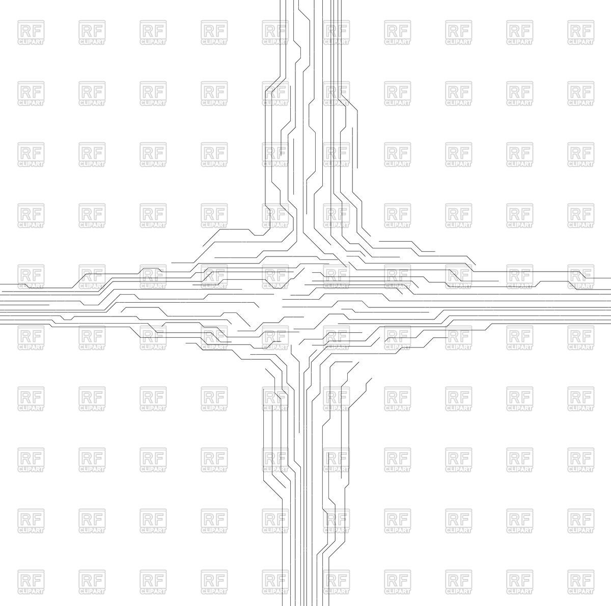 Abstract Hi Tech Background With Circuit Board Vector Image 1200x1191 Abstract Hi Tech Background With Circuit Board Vector Image