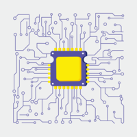 200x200 Circuit Board Free Vector Art