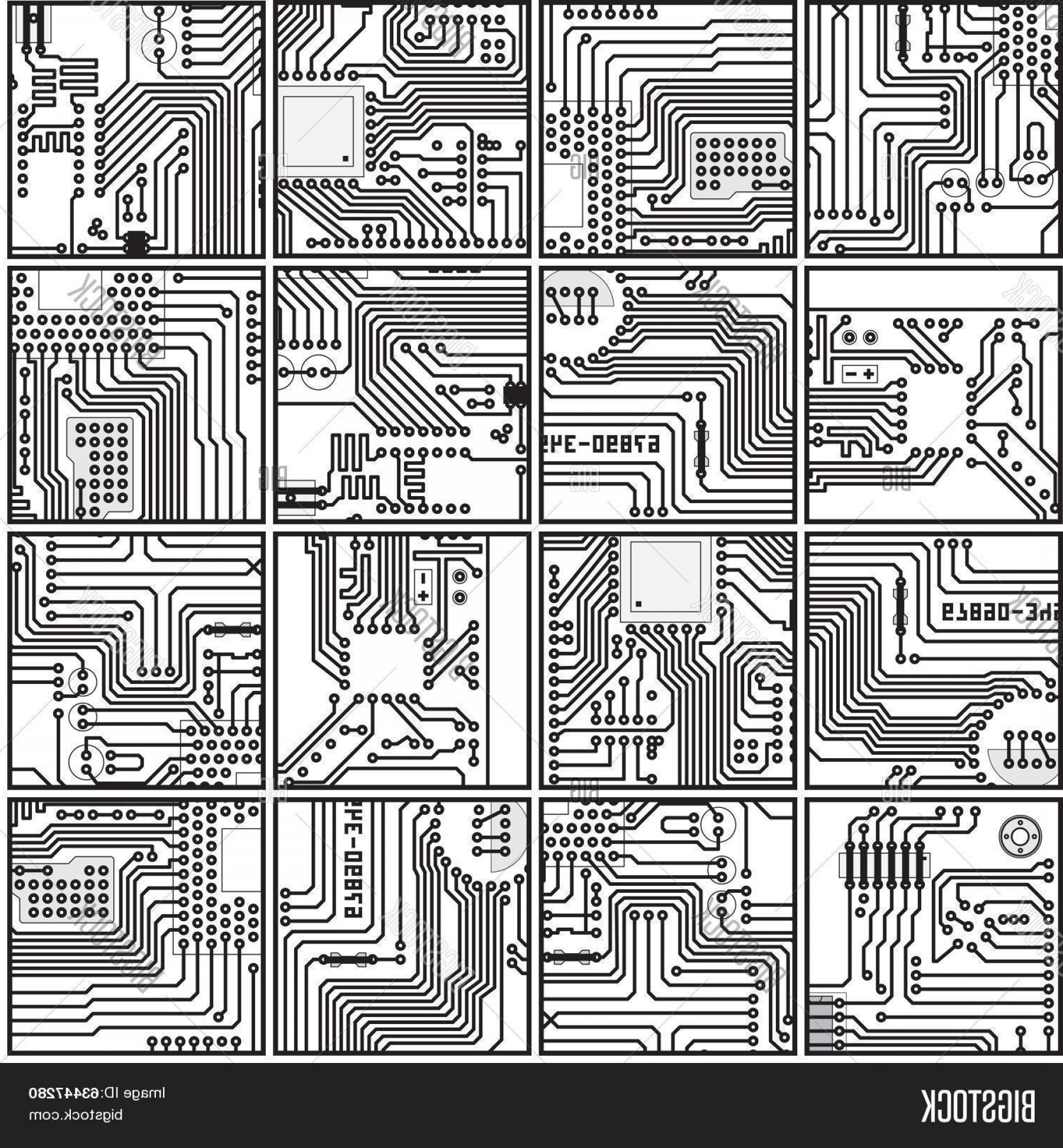 Circuit Pattern Vector at Vectorified.com | Collection of Circuit ...