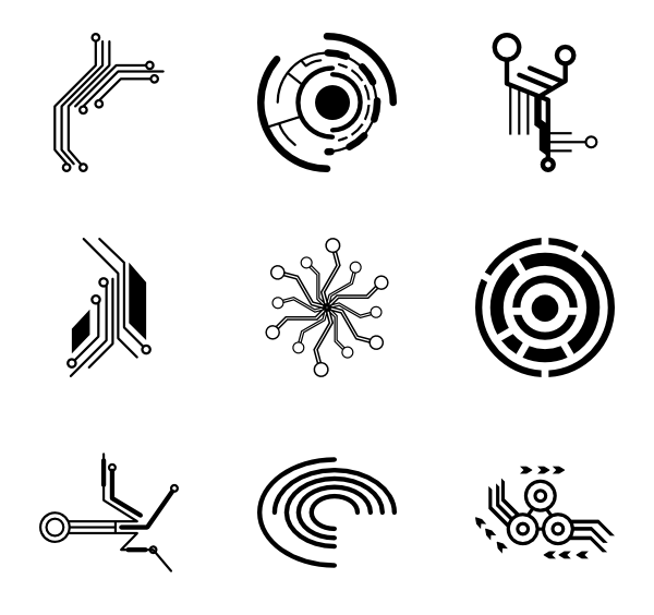 Circuit Icons 600x564 Circuit Icons