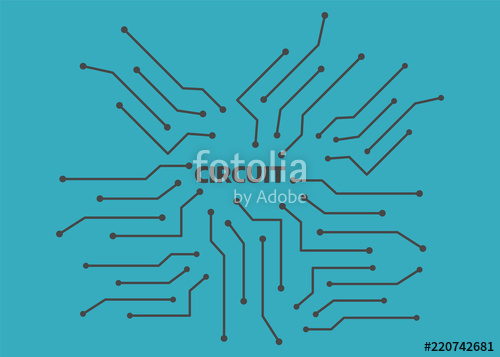 Computer Circuit Motherboard Electronic Circuit Vector Background 500x357 Computer Circuit Motherboard Electronic Circuit Vector Background