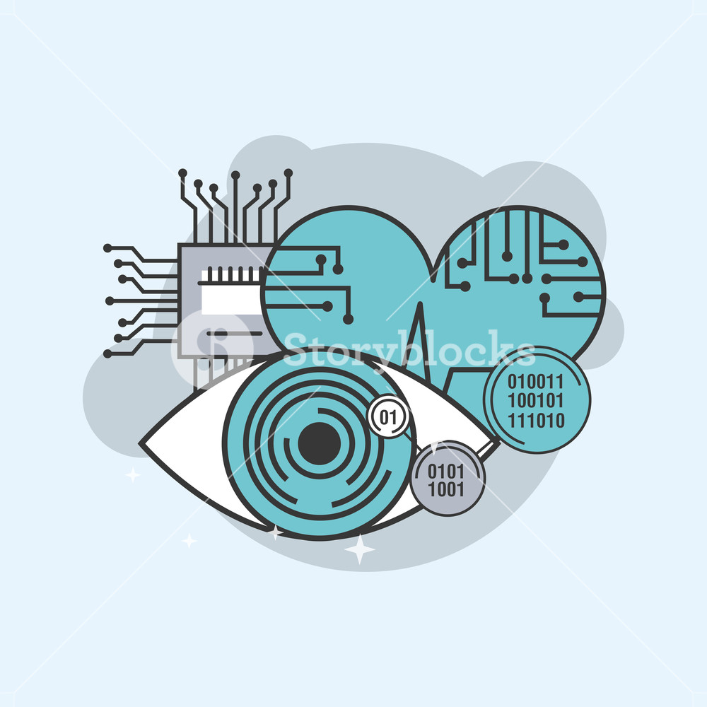 Artificial Intelligence Healthy Care Heart Eye Cpu Circuit Vector 1000x1000 Artificial Intelligence Healthy Care Heart Eye Cpu Circuit Vector