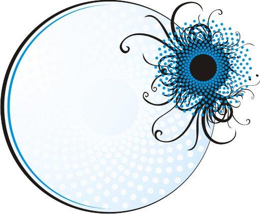 512x422 Swirling Circular Frame Banner