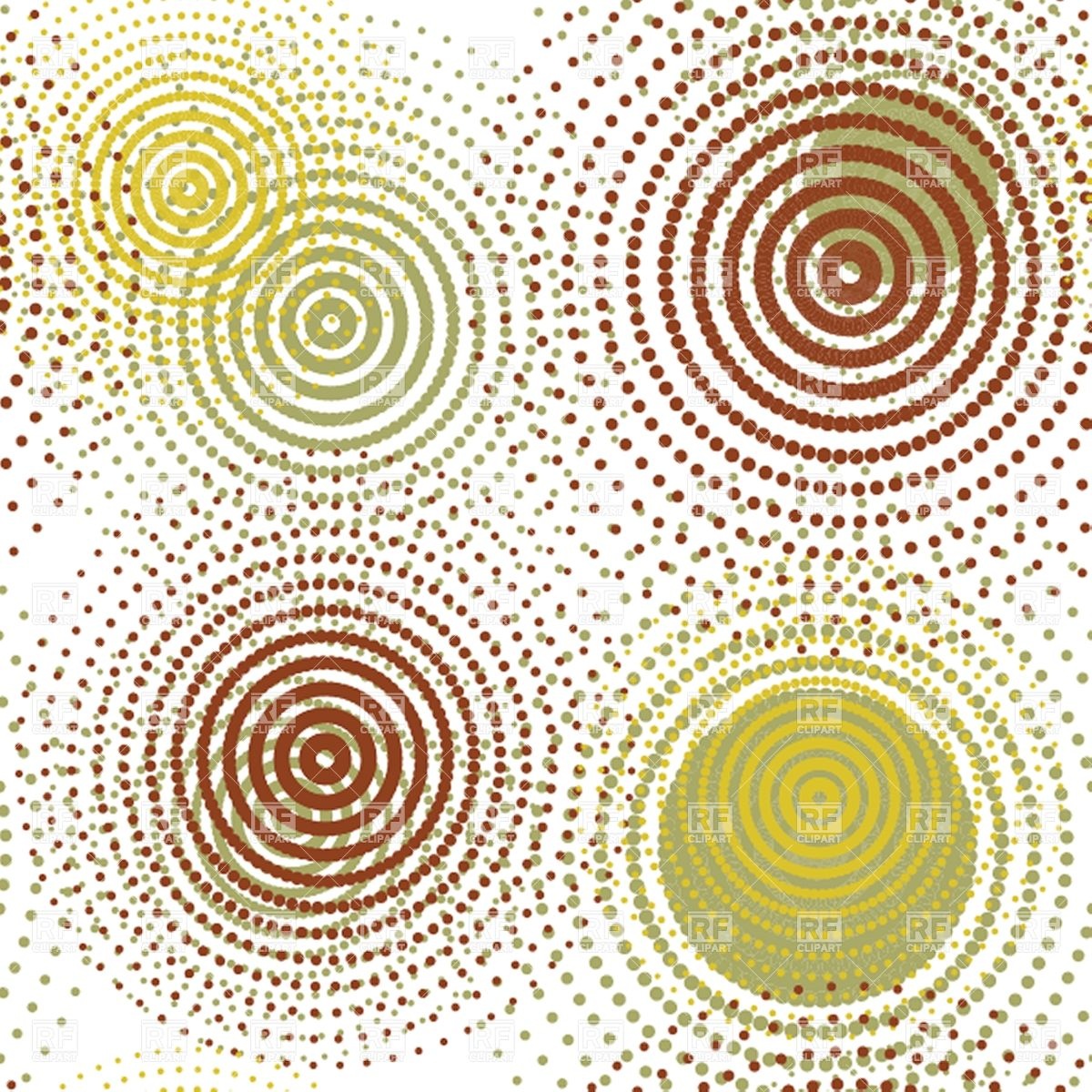 1200x1200 Abstract Seamless Circular Halftone Pattern Vector Image